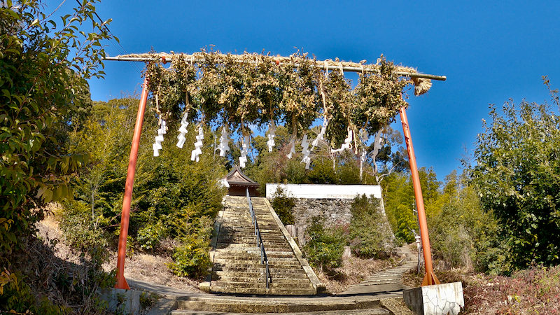 長岡京 走田神社 勧請縄