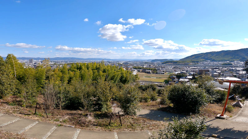 長岡京 走田神社 展望