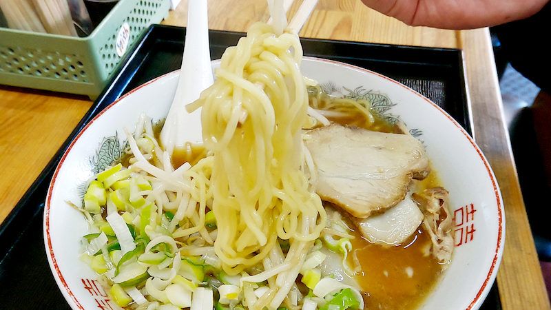 伏見 いろはラーメン店 醤油ラーメン 麺