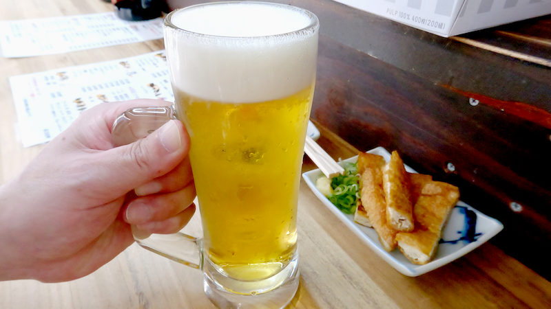 大手筋 立呑み じえん 生ビール